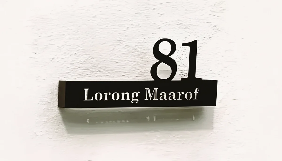 81 Lorong Maarof signage at Siva Nada & Associates